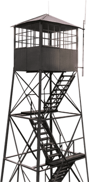 City Skyline Observation Tower Perspective PNG