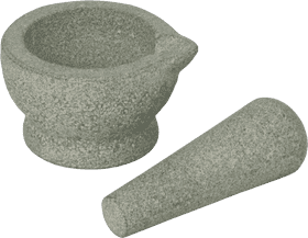 Traditional Mortar and Pestle for Culinary Crafts PNG