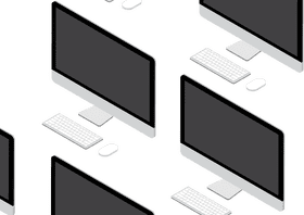 Stylish Computer Part Modern Desktop Setup PNG