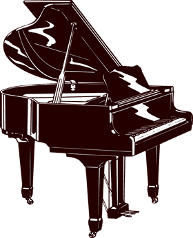Elegant Piano Melodies in Harmony PNG