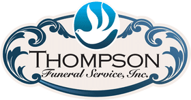 Elegant Memorial Notebook for Thompson Funeral Service PNG