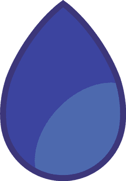 Blue Radiance Gem Drop PNG