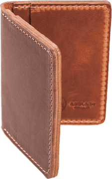 Elegant Brown Leather Wallet for Everyday Use PNG