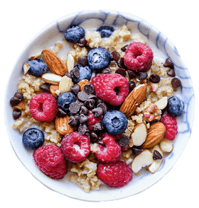 Delicious Berry Nut Oatmeal Delight PNG