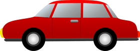 Classic Red Car Icon PNG