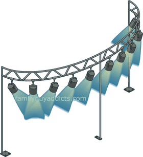 Illuminated River Bridge Spectacle PNG