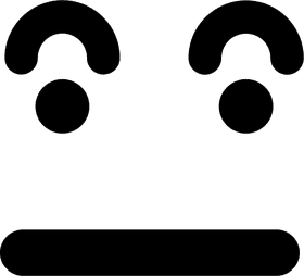 Emoticon of Sadness and Reflection PNG