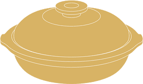 Elegant Clay Pot for Culinary Creations PNG