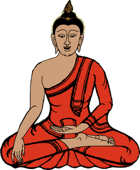 Serene Buddha of Inner Peace PNG
