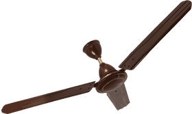 Elegant Brown Ceiling Fan Design PNG