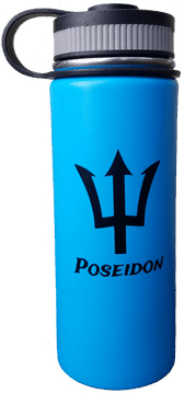 Poseidon Triton Adventure Water Bottle PNG