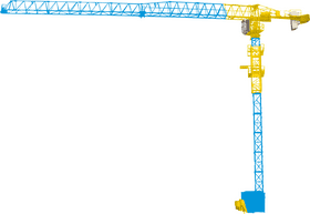 Vibrant Building Crane for Modern Construction Projects PNG
