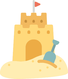 Sunny Sandcastle Adventure PNG