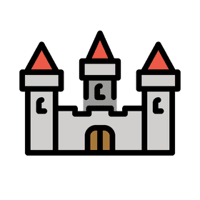 Majestic Fortress of the Enchanted Castle PNG