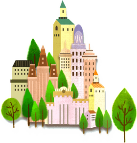 Enchanted Forest Castle Retreat PNG