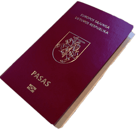 Lithuanian Passport Design and Features PNG