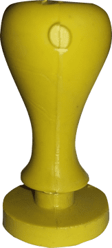 Bright Yellow Rubber Stamp for Creative Impressions PNG