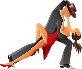 Elegance in Every Step Dance of Passion PNG