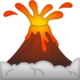 Fiery Eruption of the Volcano PNG
