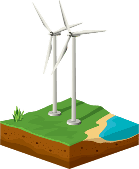 Eco-Friendly Wind Turbine Energy Solution PNG