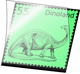 Rubber Stamp of Dinoland's Dinosaur Adventure PNG