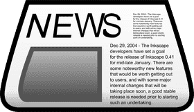 Newspaper Stand of Current Events PNG