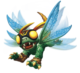 Colorful Insect Dragon with Wings and Goggles PNG