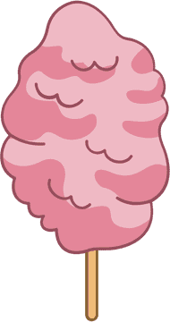 Delightful Pink Cotton Candy Bliss PNG
