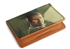 Artistic Portrait Wallet Design PNG