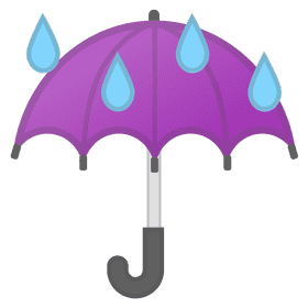 Whispers of Rain Underneath the Purple Umbrella PNG