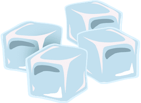 Fresh Coolness Ice Cube Delight PNG