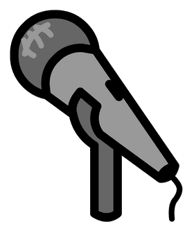 Stylish Vintage Microphone for Performers PNG