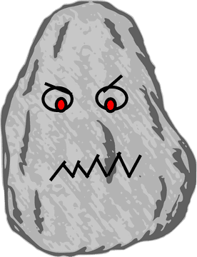 Angry Stone The Punk Rock Rebel PNG
