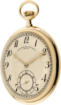 Elegant Golden Pocket Watch Classic Timepiece PNG