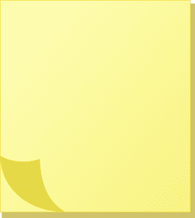Bright Yellow Sticky Note for Important Reminders PNG