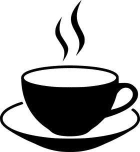 Elegant Swirls Above the Coffee Cup PNG