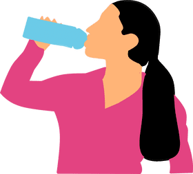 Refreshing Hydration Drink Moment PNG