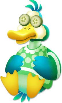 Whimsical Rubber Duck Spa Day Delight PNG