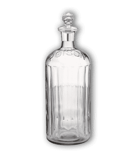 Haunting Glass Bottle of Poison PNG