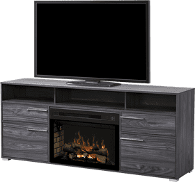 Modern Fireplace Entertainment Center PNG