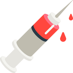 Red-Tipped Syringe for Precise Injections PNG