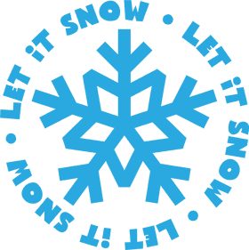 Let It Snow Embrace the Winter Wonderland PNG