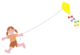 Joyful Adventures with a Flying Kite PNG