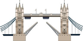 Majestic Tower Bridge Over the River Thames PNG