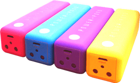 Colorful Compact Power Bank Collection PNG