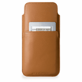 Elegant Slim Leather Wallet for Cards PNG