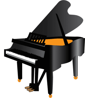 Elegance of Piano Keys in Harmony PNG