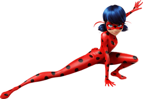 Ladybug Superhero Defender of Nature's Balance PNG