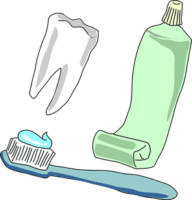 Essential Toothpaste Toolkit for Bright Smiles PNG