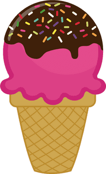 Delightful Chocolate-Dipped Ice Cream Surprise PNG